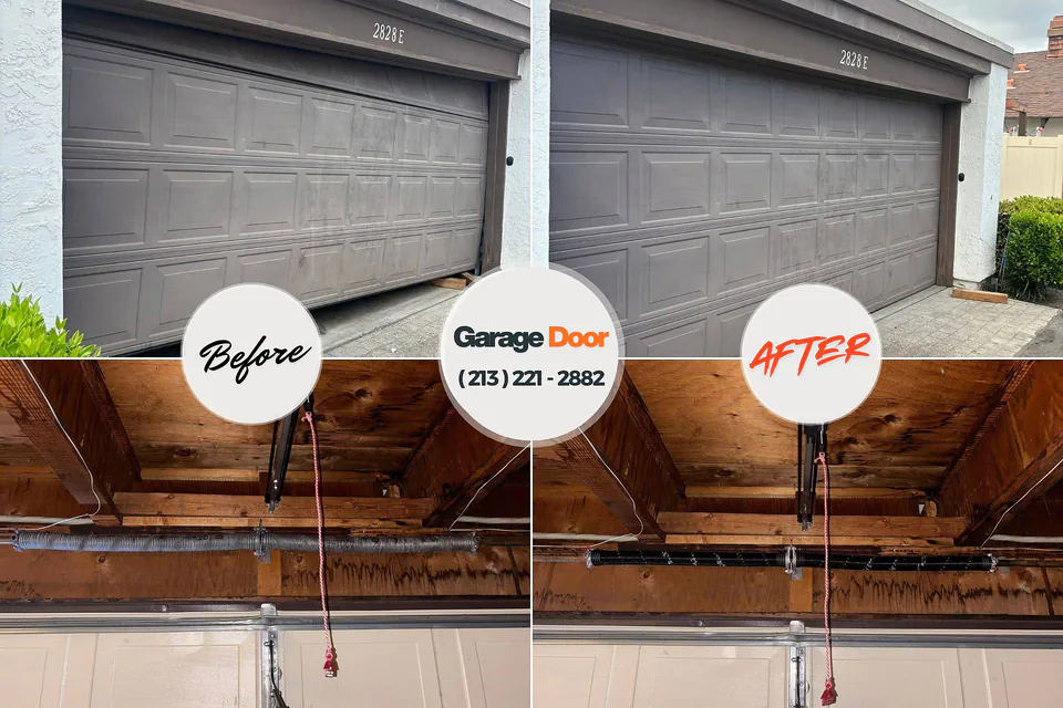 Before and after: garage door company Rocky Ridge, UT